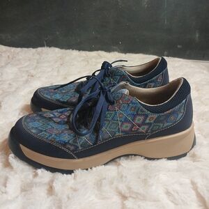Alegria Florah "Blue Diamond" Lace Up Sneakers Size 38, US 8-8.5